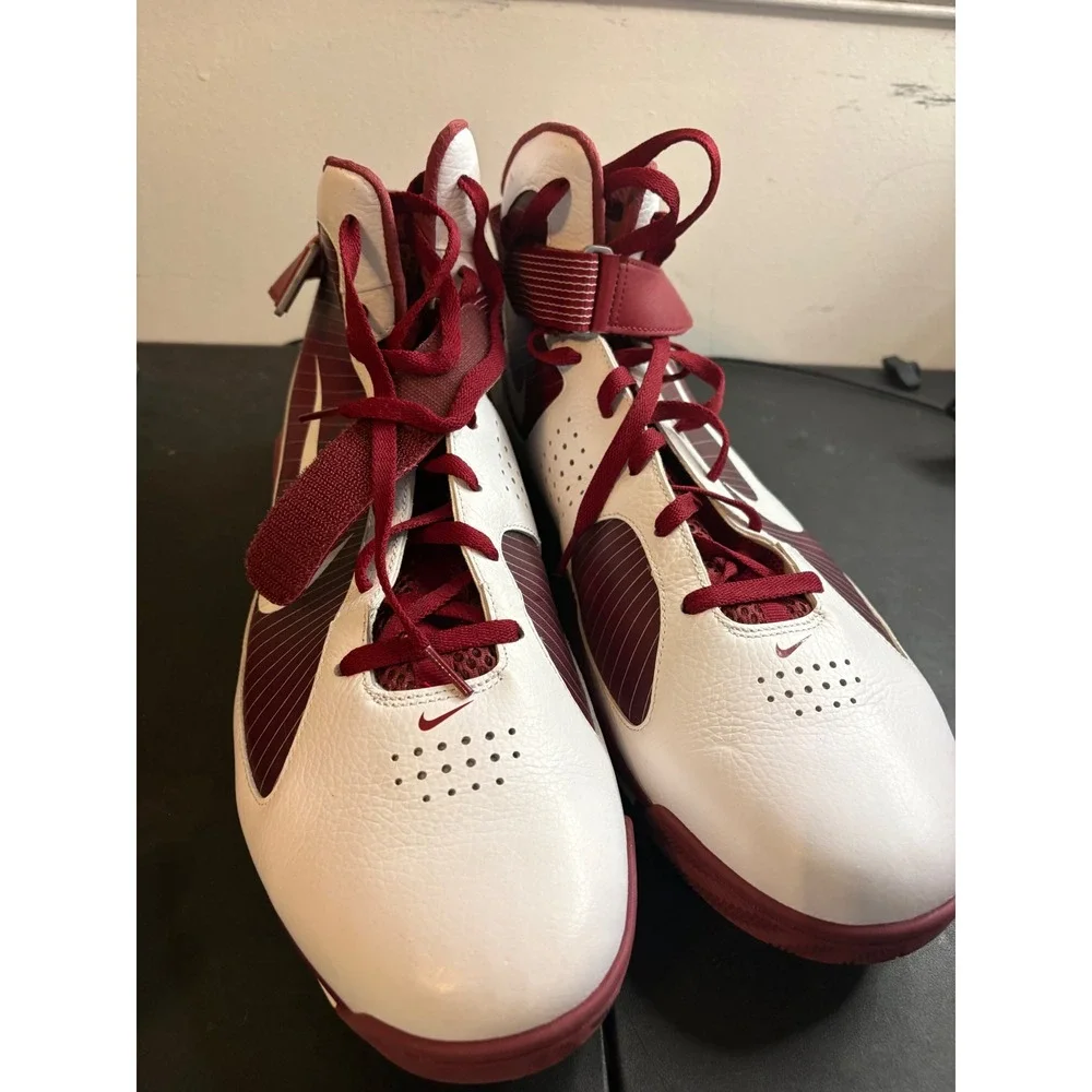 Nike Air Max Rise Basketball Shoes RedWhite 367180-912 Mens Size 18